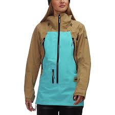 The North Face Ceptor Anorak Jacket Women S Kelp Tan Transantarctic Blue Womens Anorak Jacket Jackets For Women Anorak Jacket