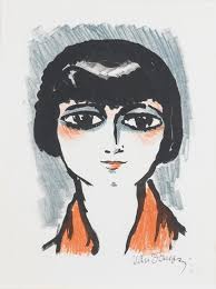 Bonhams : Cornelius Theodorus Maria (Kees) Van Dongen (Dutch, 1877-1968)  Head of a young girl Lithograph, 1927, from the album 'Femmes',