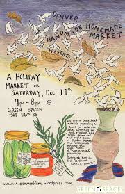 Blue animals illustration warm & youthful earth day with canva on your side, fighting for your advocacies is easy, encouraging, and powerful. A Sweet New Poster For Our Upcoming Holiday Market Denver Handmade Homemade Market Club