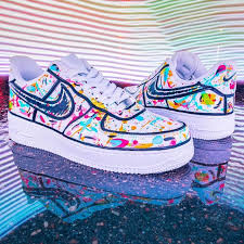 With these custom nike air force 1's. Nike Air Force 1 Scratch Paints The Custom Movement