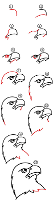 The eagle is an elegant and very treacherous bird. How To Draw A Realistic Bald Eagle Head Art For Kids Hub Bird Drawings Easy Drawings Eagle Painting