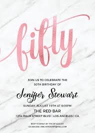 Party Invitation Card Woman 50th Birthday Invitation Sample Invitation For 50th Birthday Women Birthday Invitations Rose Birthday Invitations 50th Birthday Invitations 50th Birthday