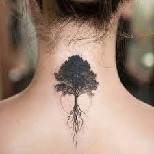 Kadin Sirt Agac Dovmesi Woman Upper Back Tree Tattoo Dovme Tattoo Dovmeli Kadin