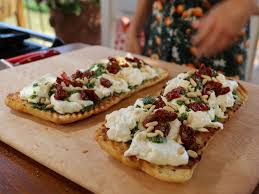 Rub one side of hot toast with cut side of garlic. Burrata And Kale Salsa Verde Bruschetta Recipe Food Network Recipes Giada Recipes Bruschetta Recipe