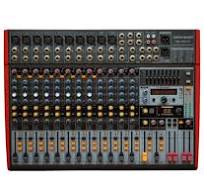 Voice-Kraft VK-UFX16 keverőpult, 16 csatorna, USB / Bluetooth