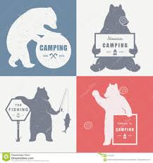camping stock illustration vintage illustration