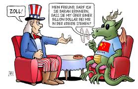 However, they pointed out the two countries have different economic structures, and china's per capita gdp is still far below that of the u.s. Zoll Fur China Von Harm Bengen Politik Cartoon Toonpool