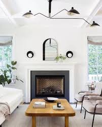 Living room fireplaces & mantels. Leclair Decor On Instagram Weekend Inspo Time We Re Loving This Gorgeous Santa Monica Pr Modern Living Room Lighting Dream Living Rooms Living Room Lighting