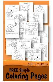 This day many people dress. Free Simple Coloring Pages Over 500 Pages