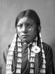 Black And Native American Hair Sweet Grass Crow Wearing Hair Ornaments Bust Western History Native American Children Native American Peoples Native American Women
