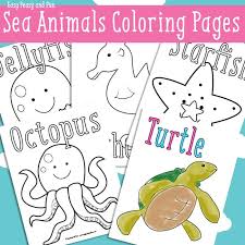 In coloringcrew.com find hundreds of coloring pages of animals and online coloring pages for free. Ocean And Sea Animals Coloring Pages Free Printable Easy Peasy And Fun