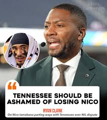 ASHAMED. ESPN Analyst Ryan Clark believes Tennessee made mistake and  fumbled