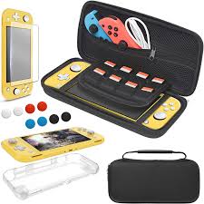 4.5 out of 5 stars. Amazon Com Carrying Case Plus Tpu Case Cover And Screen Protector For Nintendo Switch Lite 4 In 1 Accessories Kit Portable Carrier Travel Bag Case Comes With 8 Game Card Slots For Switch