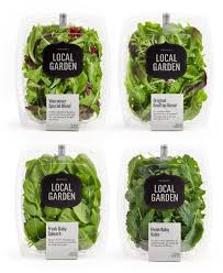 Local Garden Food Packaging Design Vegetable Packaging Salad Packaging