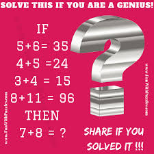 Check spelling or type a new query. Maths Brain Puzzle Question With Answer