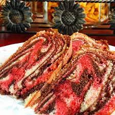 Banyak variasi orang membuat kek marble sehingga tampilan dia sangat cantik. Inahar S Cooking Time Kek Marble Trio Terlajak Sedap