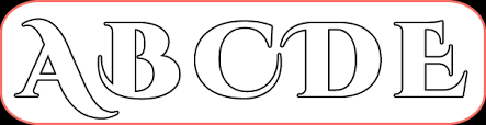Letras Bonitas Para Imprimir Excelentes Molde de letras grandes em folha a4. letras para imprimir