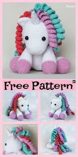 Cute Crochet Unicorn Amigurumi Free Patterns Freecrochetpatterns Unicorn Giftidea Hayvan Desenleri Orme Olmayan Desenler Serbest Orgu