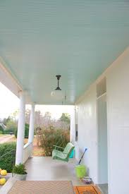 Monday Makeover Haint Porch Ceiling Blue In 2020 Blue Porch Ceiling Blue Ceilings Colored Ceiling