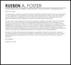 Telecom Engineer Cover Letter Sample Cover Letter Templates Examples