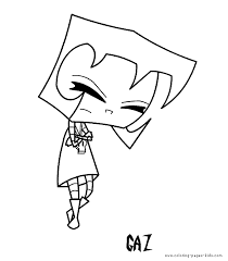 Invader Zim Color Page Coloring Pages For Kids Cartoon Characters Coloring Pages Printable Coloring Pages Color Pages Kids Coloring Pages Coloring Sheet Coloring Page