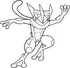 Image not available for color previous page. Printable Greninja Coloring Pages Anime Coloring Pages