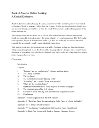 Bank of america offers you a number of savings accounts to park your money. Bank Of America Online Banking A Critical Evaluation By Brian Stefans Issuu