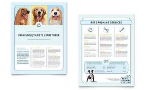 Flyers Word Templates Publisher Templates Pet Grooming Publisher Templates Grooming