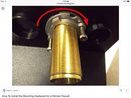 3 steps to tighten kitchen faucet nuts under a kitchen sink: How To Fix The Base Of A Kitchen Faucet That Moves Because It Was Not Installed Properly Do I Use Caulk Plumber S Putty Or Stabilize It Some Other Way Quora