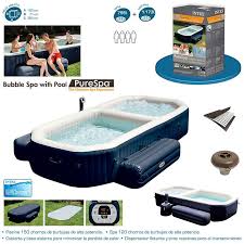 Spa Intex Purespa Jet Massage Para 4 Personas Con Clorador Salino 28424ex Piscinas Desmontables Piscina Intex Piscinas Piscina