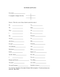 In very broad terms, ser is used to describe conditions or situations that do not tend to change. Verb Conjugation Lesson Plans Worksheets Lesson Planet