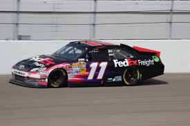 James dennis alan denny hamlin born november 18 1980 is an american professional stock car racing driver he currently competes fulltime in the michael waltrip spills taco over denny hamlin s car 2015 nascar sprint cup. Denny Hamlin Wikiwand