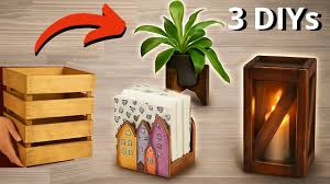‪3 Amazing DIY Wood Crafts for Beginners! - YouTube‬‏
