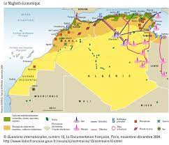 Carte détaillée avec la cartographie détaillée du relief et index des villes inclus. Revue Questions Internationales N 10 Le Maghreb Une Publication De La Documentation Francaise