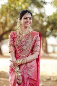 Download the perfect wedding saree pictures. Real Brides Style Get Inspired From Real Bride Priyanka Wedding Saree Blouse Designs Wedding Blouse Designs Bridal Sarees South Indian