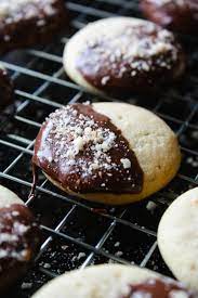 Chocolate Dipped Almond Cookies Recipe Almond Meal Cookies Almond Crescent Cookies Almond Cookies