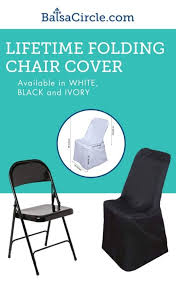 Black Lifetime Polyester Folding Chair Cover In 2020 Folding Chair Covers Folding Chair Chair Cover