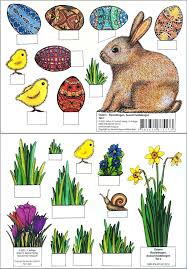 Kostenlose lieferung für viele artikel! Ostern Bastelbogen Ausschneidebogen Osterhase Ostereier Kuken Und Blumen Zum Basteln Sonstiger Artikel Veronika Revano