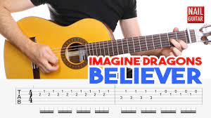 Believer Imagine Dragons Guitar Lesson Easy How To Play Acoustic Songs Chords Tutorial Youtube