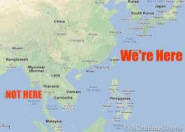 Map of taiwan, satellite view. Where Is Taiwan Get It Straight Fact And Fiction A Cruising Couple