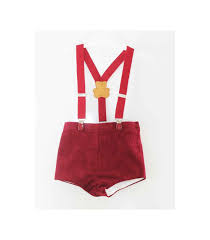 Check out our suspender shorts baby boy selection for the very best in unique or custom, handmade pieces from our shops. Pilar Batanero Baby Boy Shorts With Suspenders Red