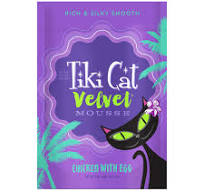 Tiki Cat Velvet Mousse Chicken with Egg Wet Cat Food, 2.8-oz pouch