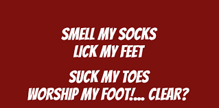 SMELL MY SOCKS LICK MY FEET SUCK MY TOES WORSHIP MY FOOT!... CLEAR? Poster  | CTV | Keep Calm-o-Matic