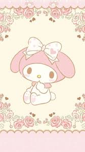 She doesn't have a mouth and kuromi doesn't. Http Weheartit Com Entry 275980394 My Melody Wallpaper Hello Kitty Wallpaper Melody Hello Kitty