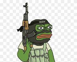 Cartoon characters with guns meme. Frog Cartoon Character Illustration Pepe The Frog Internet Meme Know Your Meme Frog Animals Vertebrate Fictional Character Png Pngwing