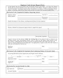Printable form for salary advance : Free 6 Sample Employee Advance Request Forms In Pdf Ms Word