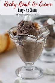 Rocky Road Ice Cream No Churn With Video Gritsandpinecones Com Recipe Easy Ice Cream Recipe Homemade Homemade Ice Cream Recipes Easy Homemade Ice Cream