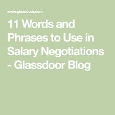 11 Words And Phrases To Use In Salary Negotiations Negotiating Salary Negotiation Salary