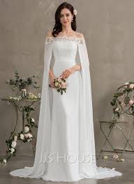 Bei très chic können sie aus sechs kollektionen auswählen. Etui Linie Off The Schulter Hof Schleppe Chiffon Brautkleid 002187040 Jj S House