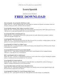 Maybe you would like to learn more about one of these? Spanish Vocabulary Pdf Free Download